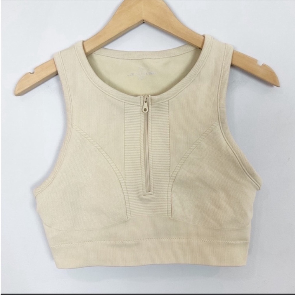 Aerie Offline Zip Front Sports Bra